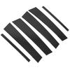 6Pcs B Pillar Trim Carbon Fiber Pillar Panel Decor Replacement for Infiniti Q50 2014‑2022 Rhombus Design