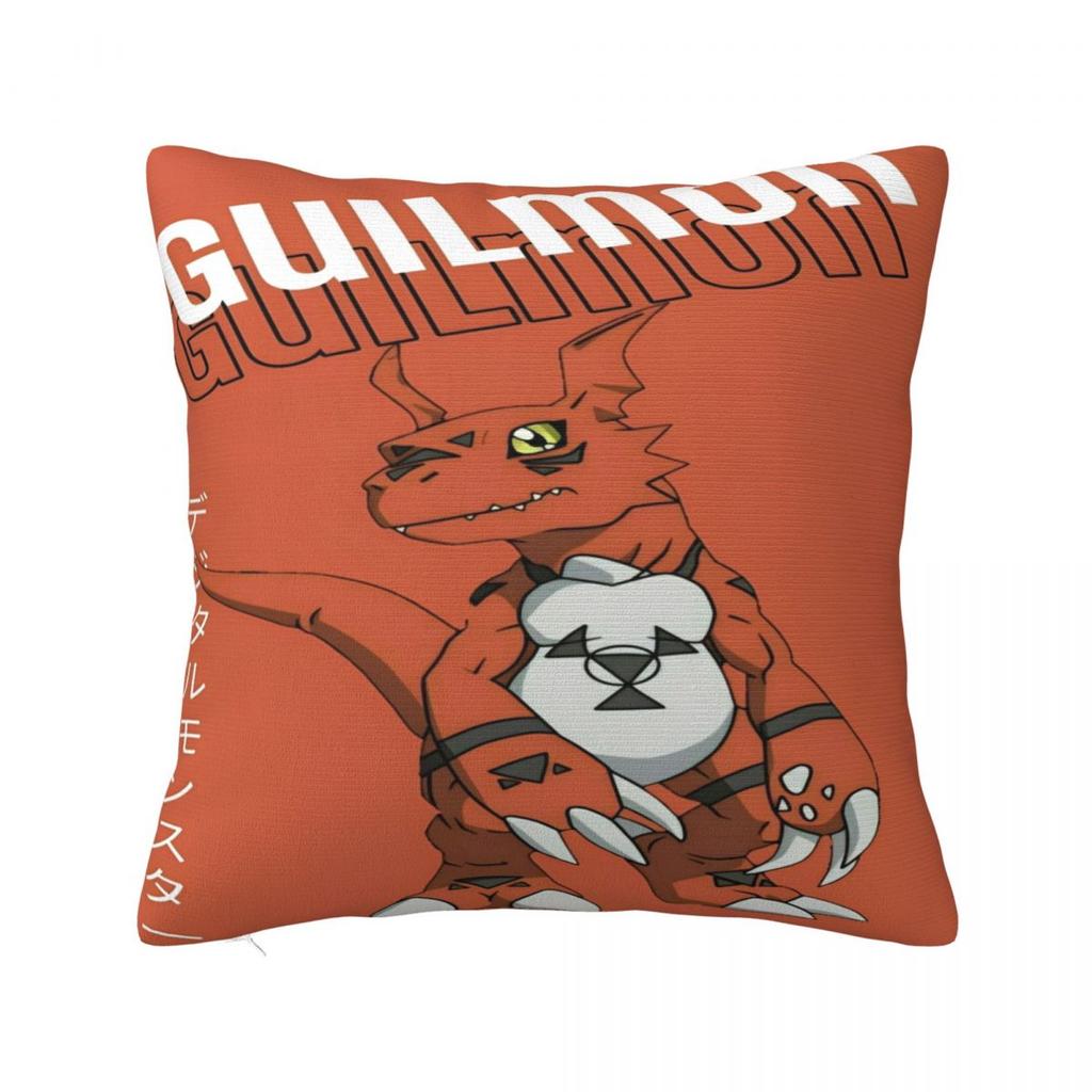 Trendy Seat Digital Monster Digimon Decor Pillowcase Stuff Pillow Cover Square Multi-Size