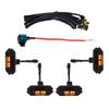 Amber White for Ford Ranger Wildtrack T9 2023 2024 2025 Car Front Grille LED Light Modified Vehicle Daytime Running Lamp