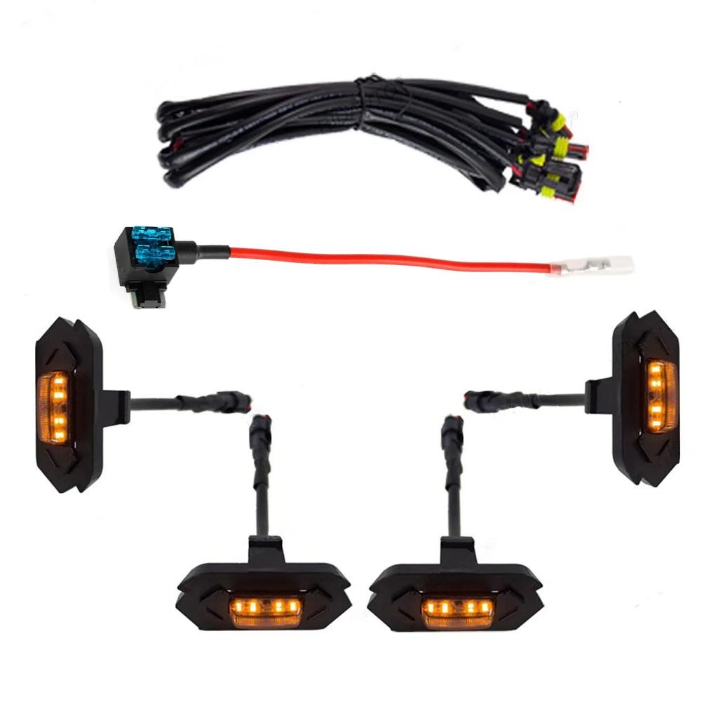 Amber White for Ford Ranger Wildtrack T9 2023 2024 2025 Car Front Grille LED Light Modified Vehicle Daytime Running Lamp