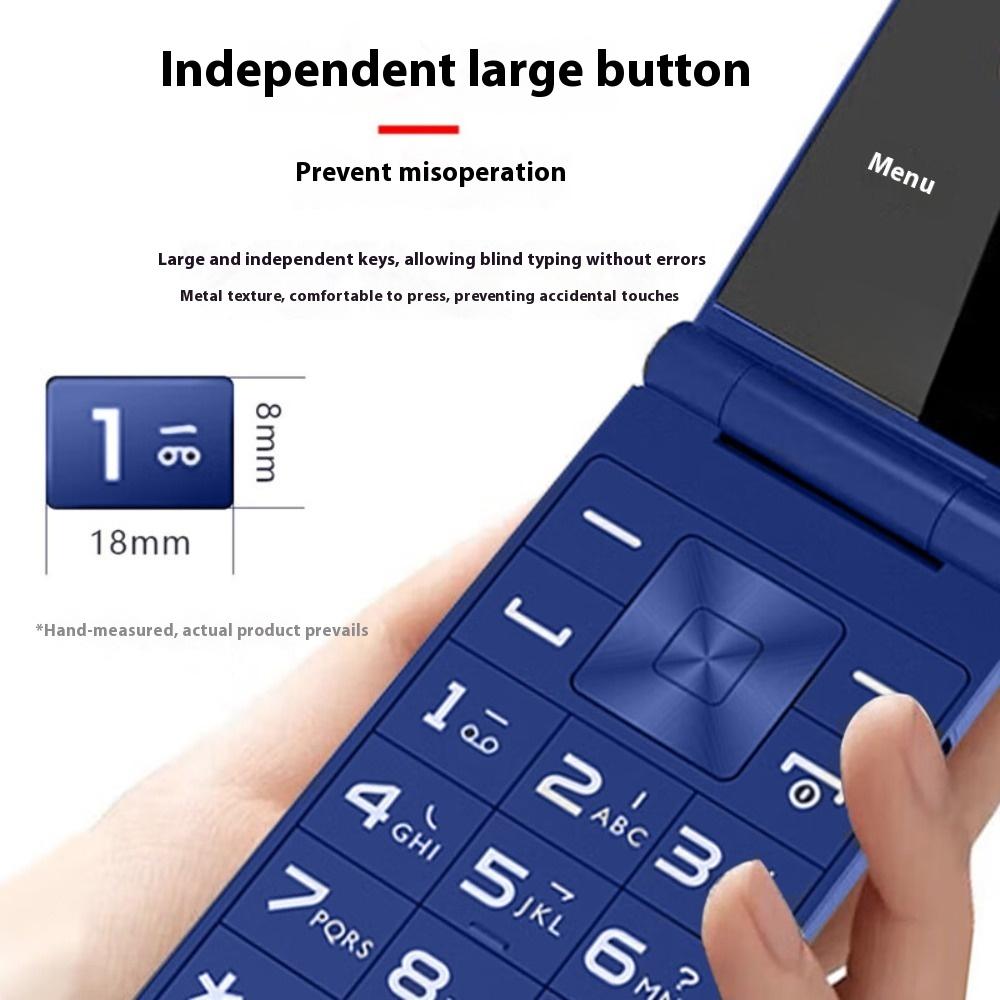 Flip Mobile Phone Dual Screen V13 Dual Card Dual Standby Multi-function Elderly Machine Student Mobile Phone