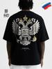 T-shirt Oversize con Stampa dello Stemma Russo