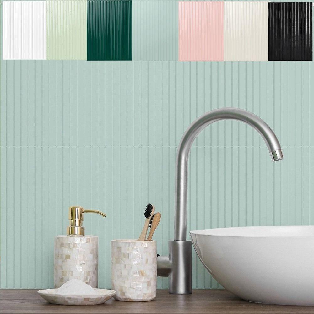 Modne Samoprzylepne Płytki Backsplash Peel and Stick 11,4*9 cali Płytki Ścienne 3D Odporne na Olej Dekoracja Domu Naklejka Płytka do Kuchni Łazienki