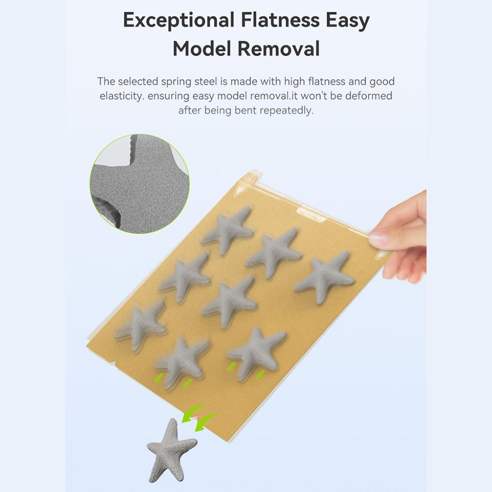 Creality Goldene PEI-Bauplatte für Ender3 V3 Plus K1 Max 3D-Drucker, 315 x 310 mm, flexible Feder