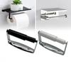 Premium Zinc Alloy Toilet Paper Holder With White Plastic Tube For Simple Organization