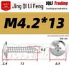Flat Head Phillips Stainless Steel Self-Tapping Screw M3-M5 for Furniture and Wood.
