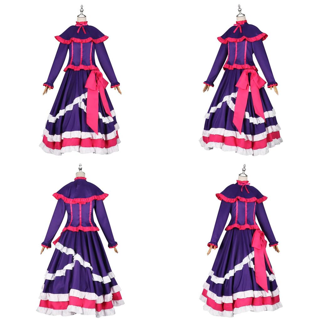 Shatia Overlord Cosplay Long Dress Retro Japanese Anime Costume For Cosplay Shows