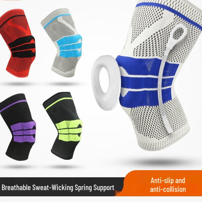 Tinbai Sports Knee Brace with Spring and Silicone Support