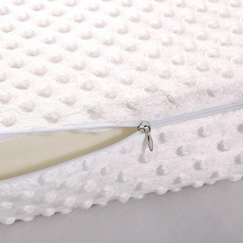 Neck Pillow Fiber Slow Rebound Memory Foam Pillow Cervical Health Care Orthopedic Latex Neck Foam Pillow 1pcs