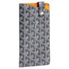 Sac pour téléphone en toile et cuir à fermeture à pression monogrammé Montmartre Grand Sac pour téléphone unisexe Gris MONTMAGMLTY-51CL51P