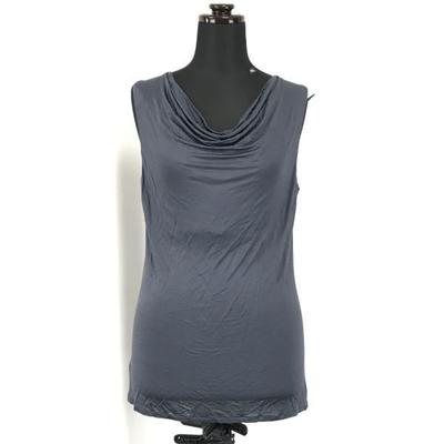 40.000 Yen Etikett befestigt Gentry Portofino Ärmellos Cut & Sew Grau Damen 42 Hergestellt in Italien(GEBRAUCHT)