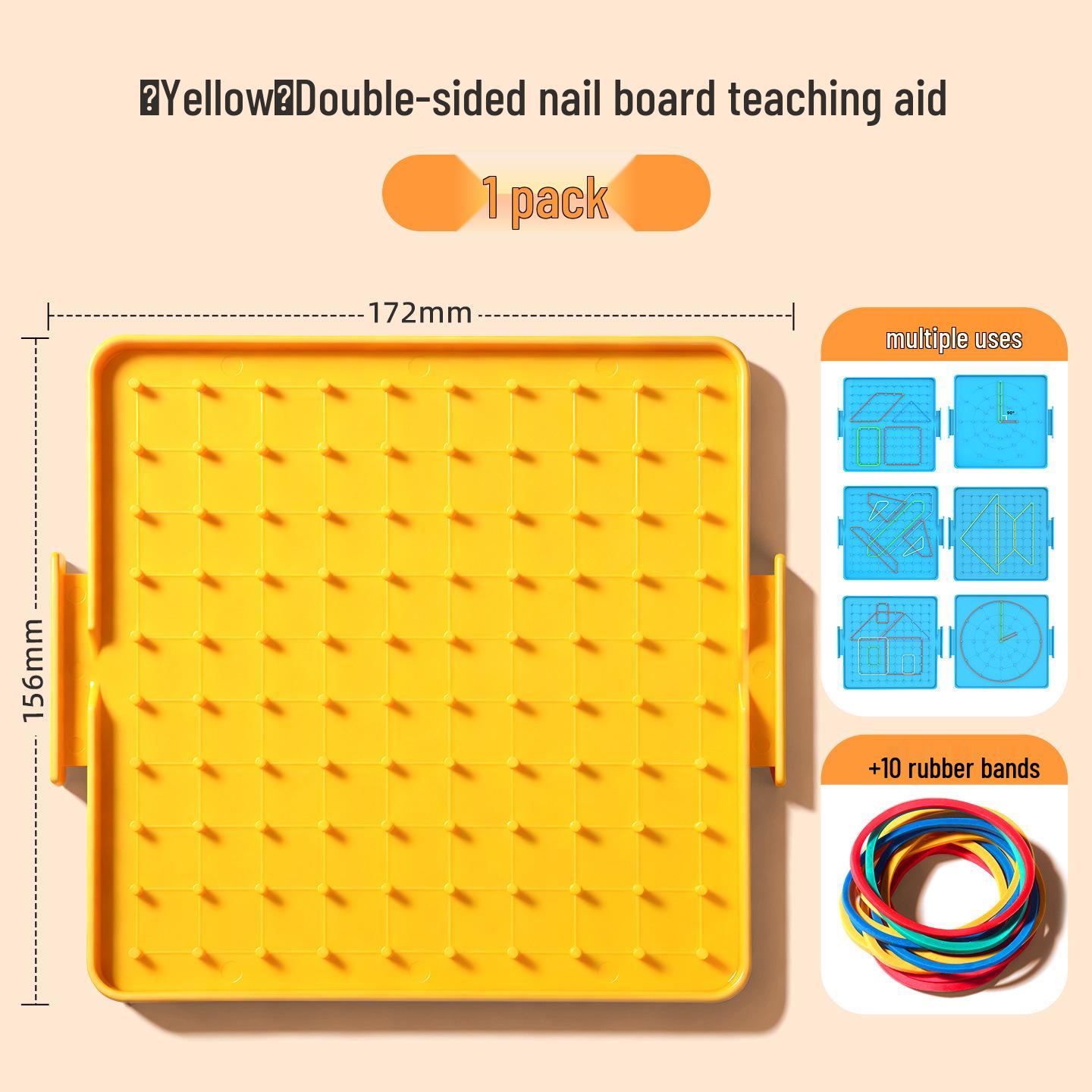 

Double-Sided Nail Board Learning Tool for Early Mathematics and Geometry