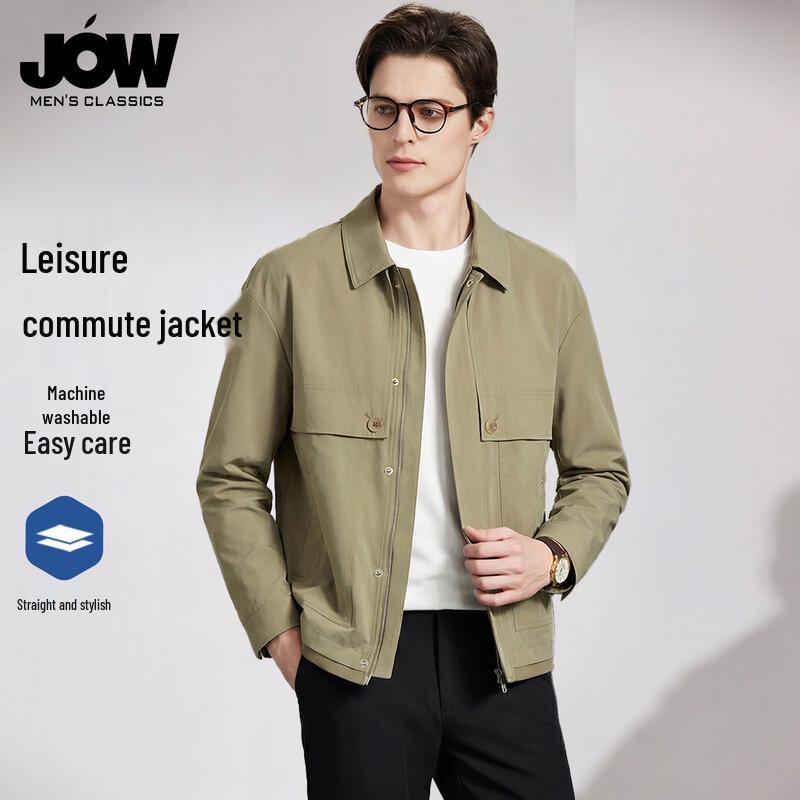 JOW Men's Wrinkle-Resistant Loose Workwear Jacket