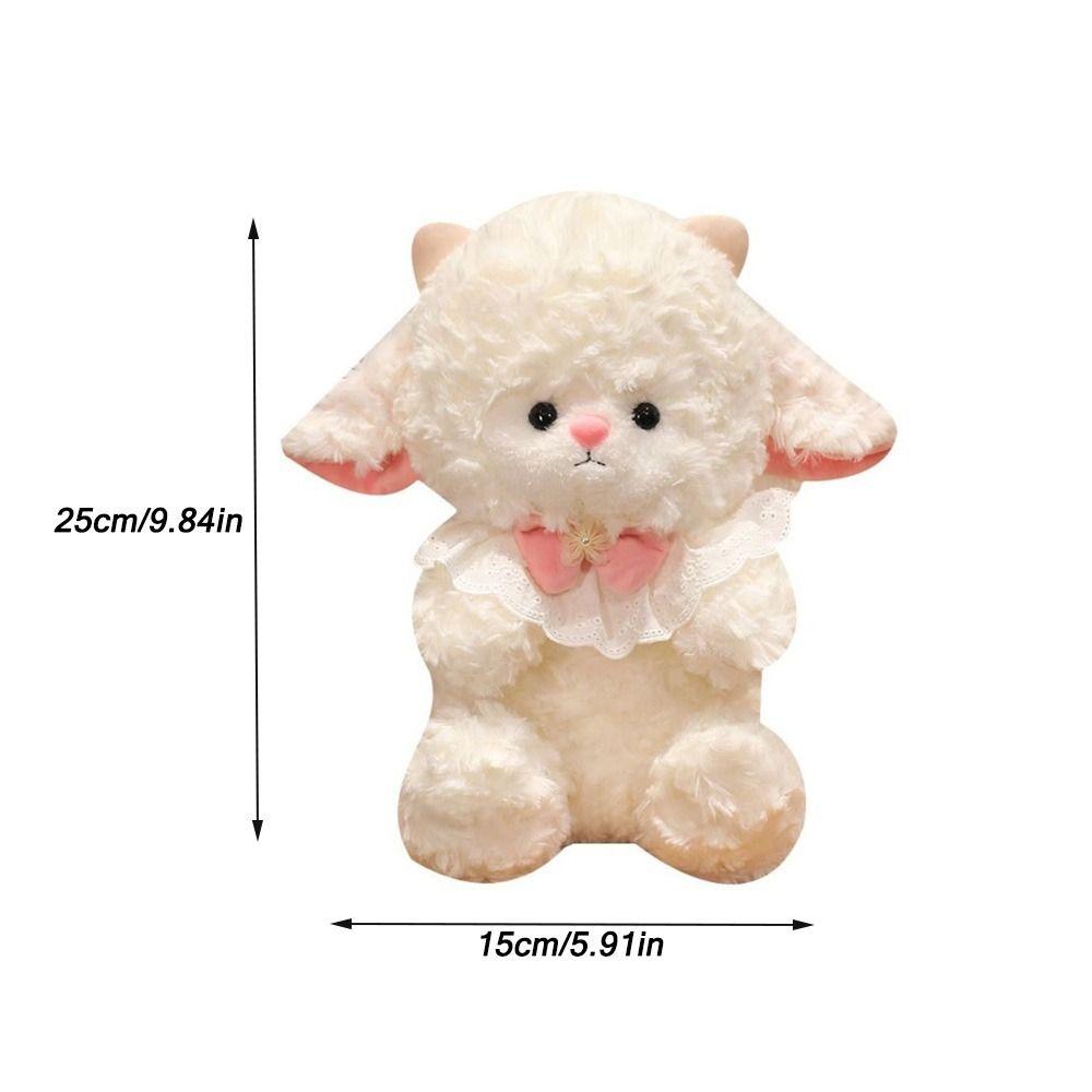 Soft Fluffy Lamb Plush Toy Cute Doll Plush Cuddle Pillow New Stuffed Animal Doll  Bedroom Decor