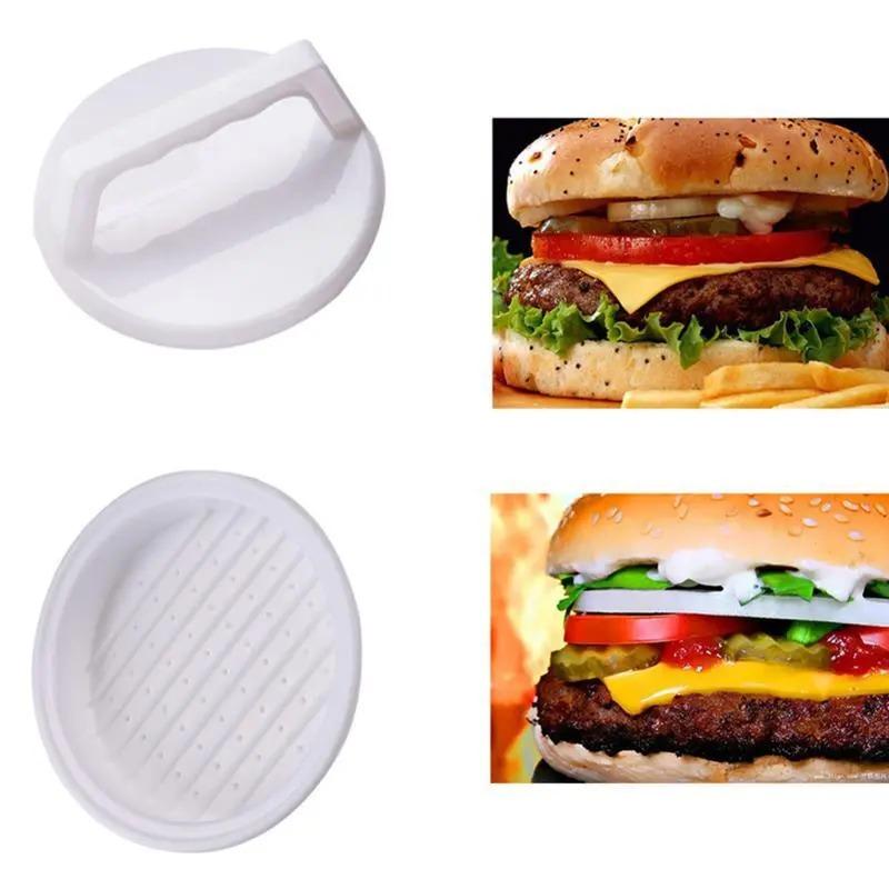 New Round Burger Press Burger Machine Meat Beef Grill Hamburger Machine Patty Barbecue Cake Press Maker Mold Kitchen Tools