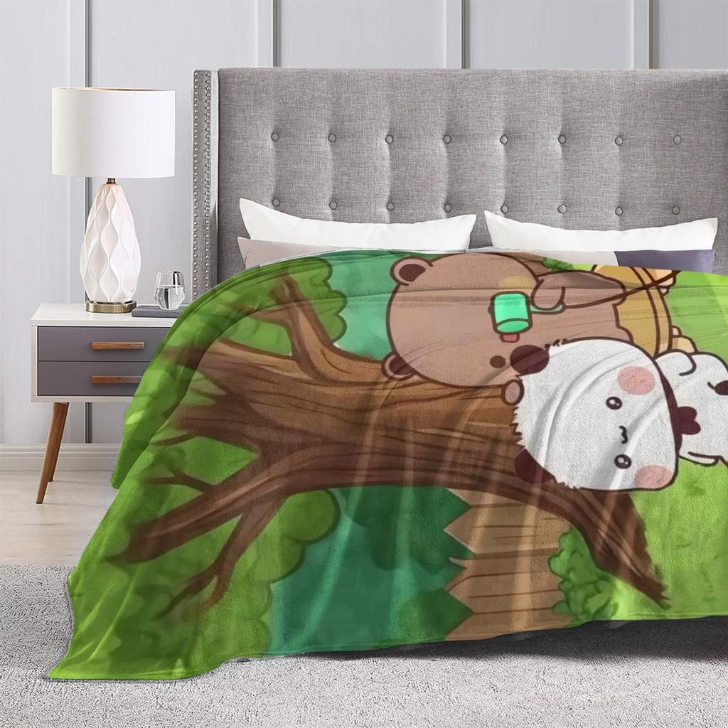 Bubu & Dudu Blanket Quality Warm Soft Throw Blanket Winter Children Couch Chair Sofa Bed Fluffy Bedspread