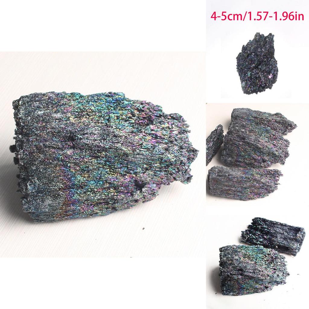 Stunning Natural Crystal Stone Ornaments With Colorful Peacock Shades For Gifts