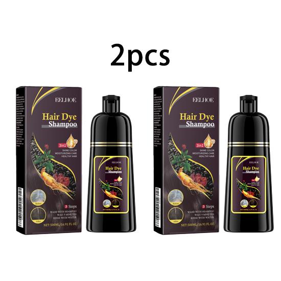 EELHOE Natural Brown Shampoo Polygonum Polygonum Plant Extract cleanses Hair, nourishes Dry Hair, Daily Care, supple and shiny Shampoo 500ml