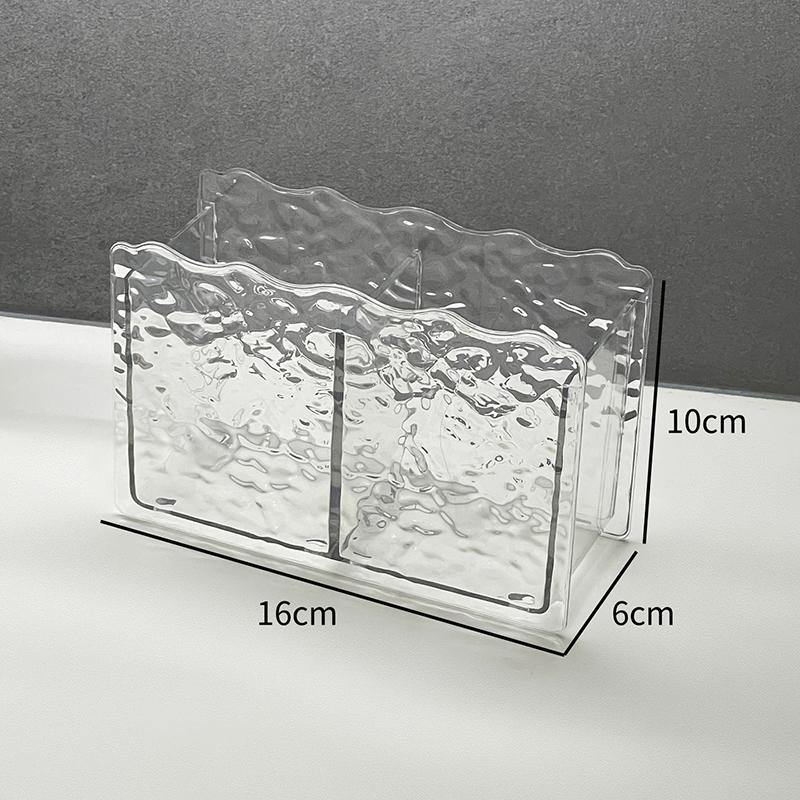 

1 шт. акриловый ящик для хранения косметики, держатель для кистей для макияжа, органайзер для помады, карандаша для бровей, подставка для хранения в ванной комнате с бриллиантами прозрачный