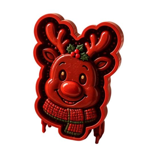 Timbri per Impasto Pressati a Mano per le Feste Stampo per Mini Torta di Natale, Stampa 3D in Rilievo Accessori Facili per la Cottura Stampo a Pressione Riutilizzabile Fai-da-te per Feste Regali da Cucina