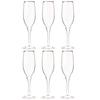 Toyo Sasaki Glass Legato "Beautiful Legs" Champagne Glasses, 165ml Flute Champagne, Set of 6, Made in Japan, Dishwasher Safe, Break-Resistant, Champag