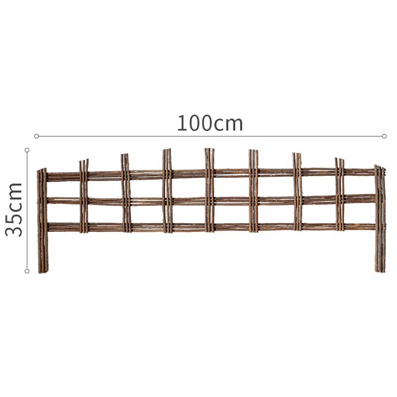 Willow Woven Garden Fence: Small Edging for Indoor/Outdoor Flower Beds, Lawns, Nurseries, Balconies, Courtyards.