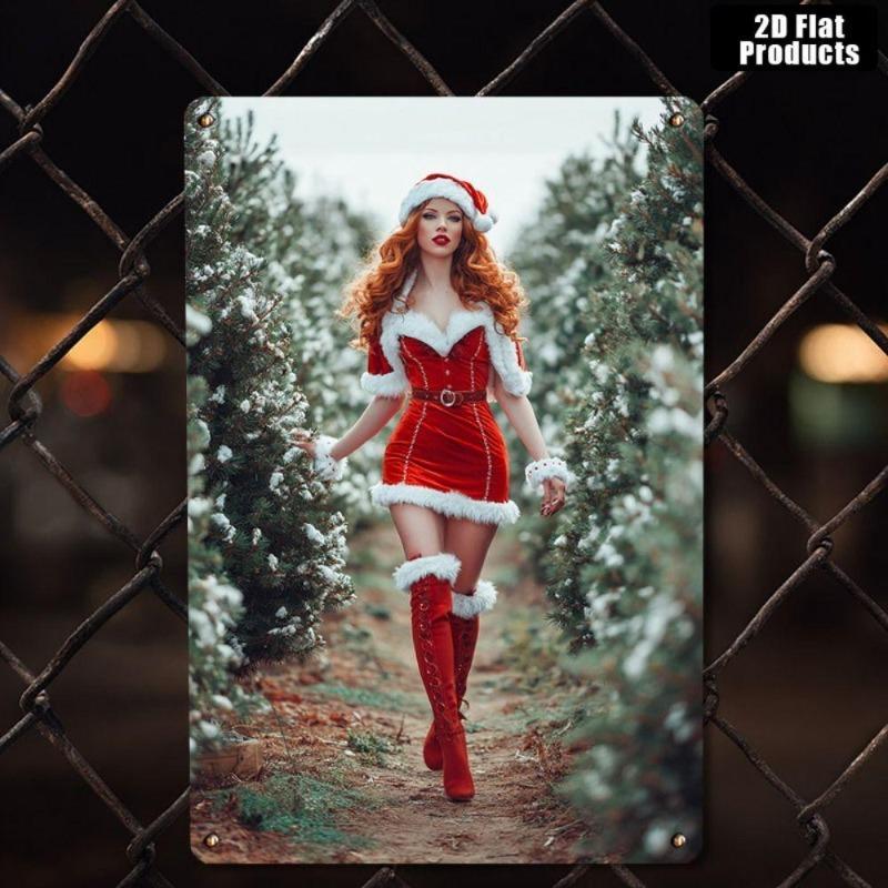 Pin-Up Girl Blechschilder, Garage Werkstatt Metalldekor 20x30cm