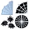 Glossy Silicone Spiders Web Mold Wall-mounted Halloween Stereo Mold DIY Ornaments Pendant Epoxy Resin Crafting Molds