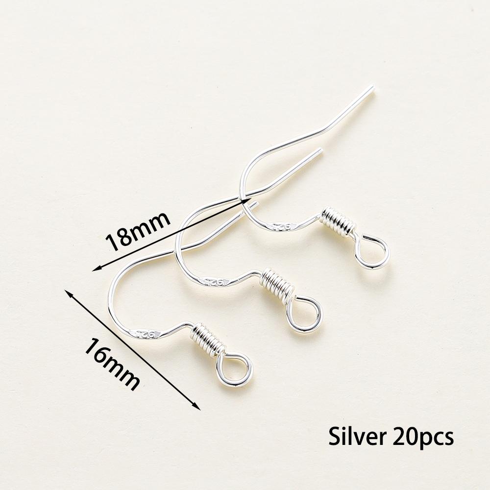 20 Stück/Los 6 Stile 14K 18K Vergoldete Ohrhaken mit Ohrbügel Ohrhaken Ohrringverschlüsse Zubehör für DIY Schmuckherstellung