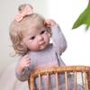 KEIUMI 18 Inch Realistic Reborn Baby Doll Full Silicone Vinyl Cute Girls Early Education Toy Birthday Gift