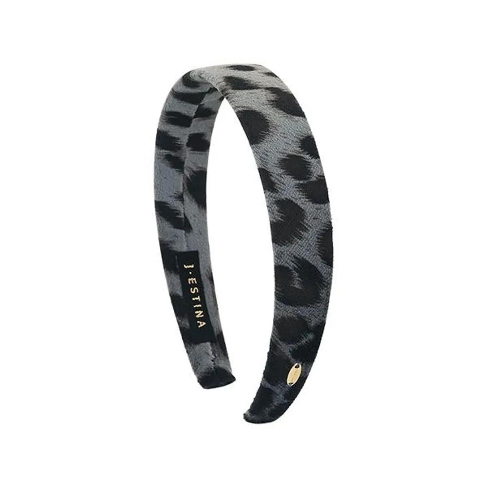 TRENDY Leopard Hairband - Midnight Gray (JAE1HB5BV827FAGR0)