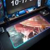 chang li Mouse Pad RGB Gaming Mousepad Big LED Pad PC Desk Mat Luminous Mouse Pad Large Keyboard Mats Table Rug With Backlit
