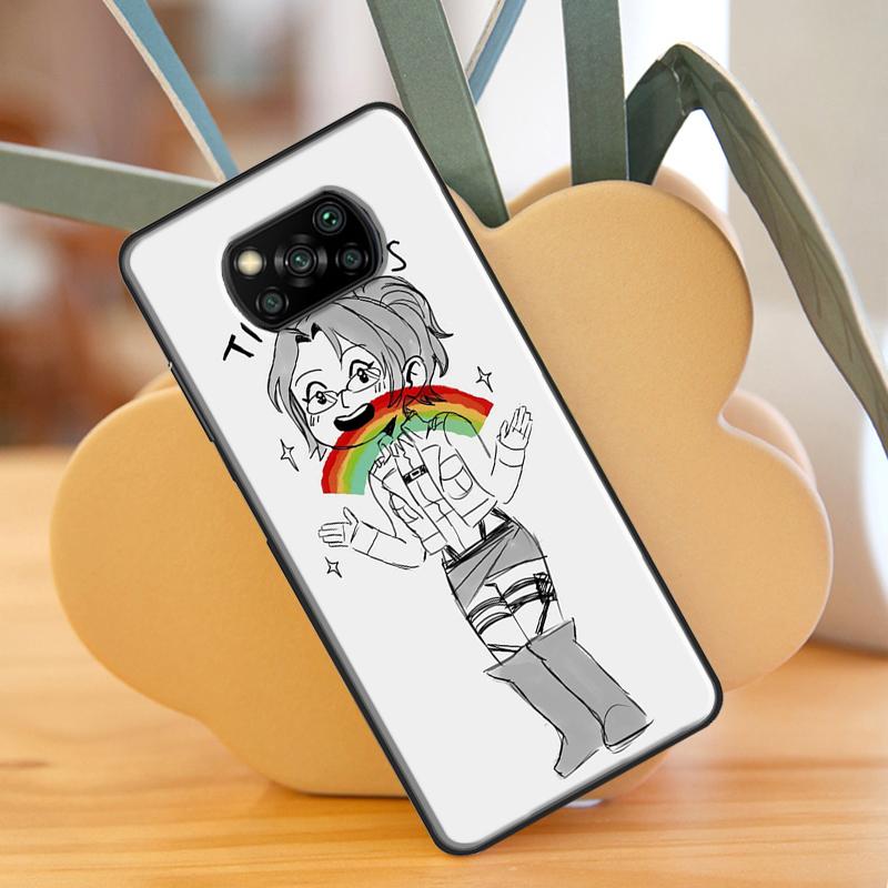 Husa Anime Attack on Titan pentru Xiaomi Mi 11 Lite 9T 10T 11T Pro POCO X3 Pro X3 GT F1 F2 F3 M4 M3 Pro Husa