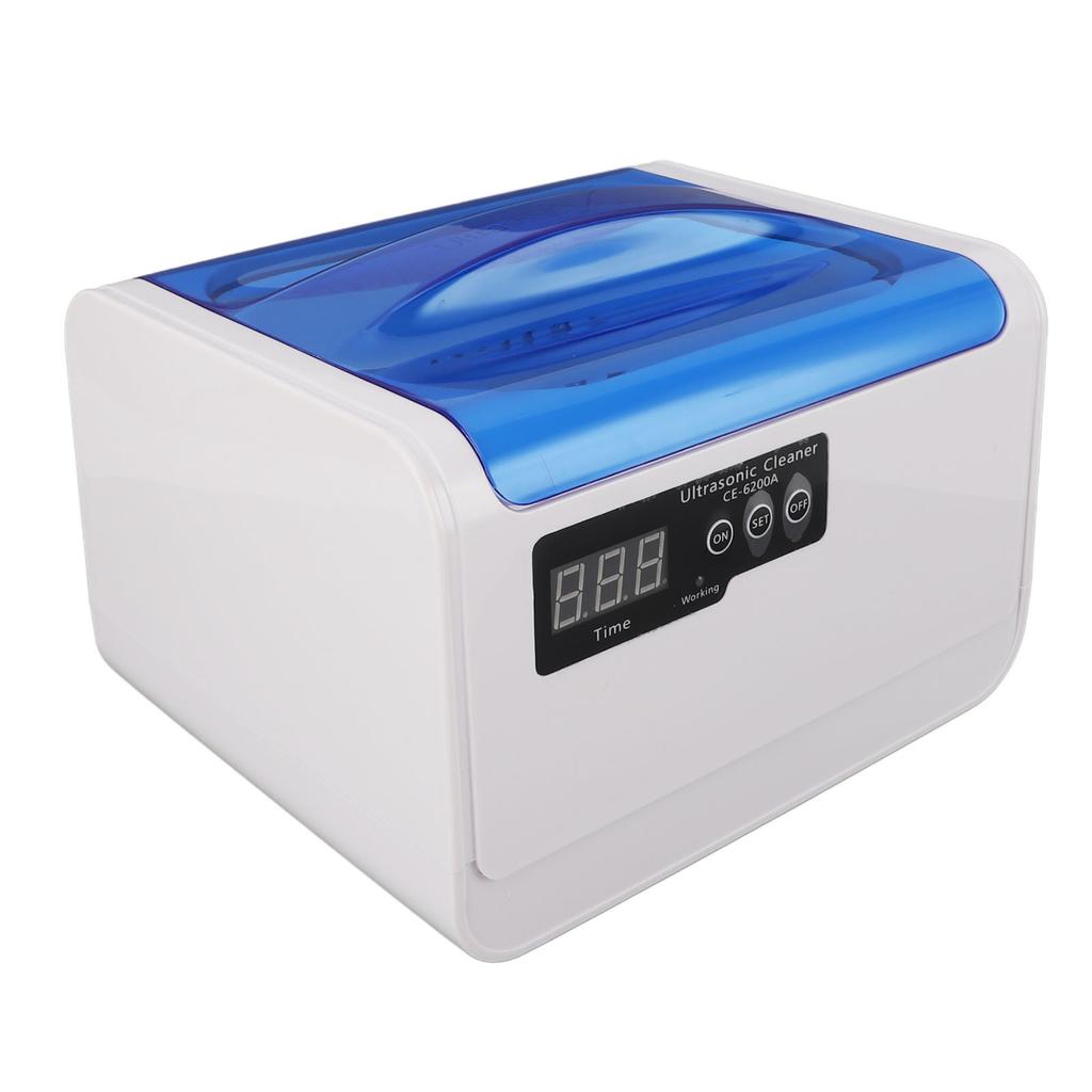 Ultrasound Cleaner 1.4L 70W 304 Stainless Steel Portable Jewelry Cleaning Machine with Timing EU