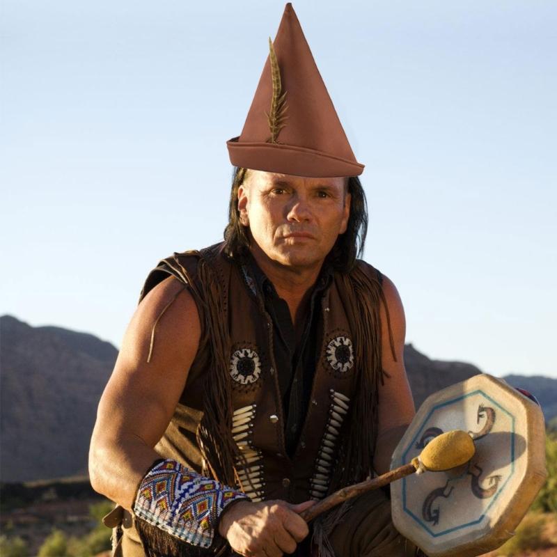 Feathered Decors Costume Indian Hat For Adult Kids Halloween DressingUp Masquerade Party Role Playing Head Accessories