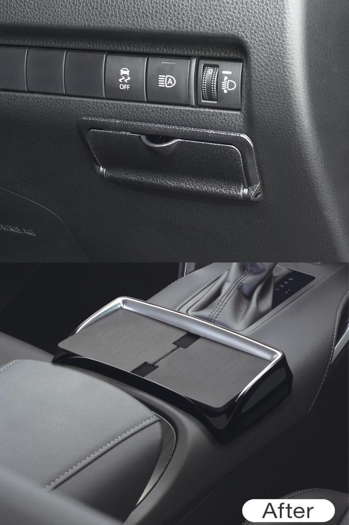 Tsuchiya Yac Console Tray with ETC Cover Set for 80 Series Toyota Harrier Vehicle-Specific Built-in (SY-HR15/SY-HR16)