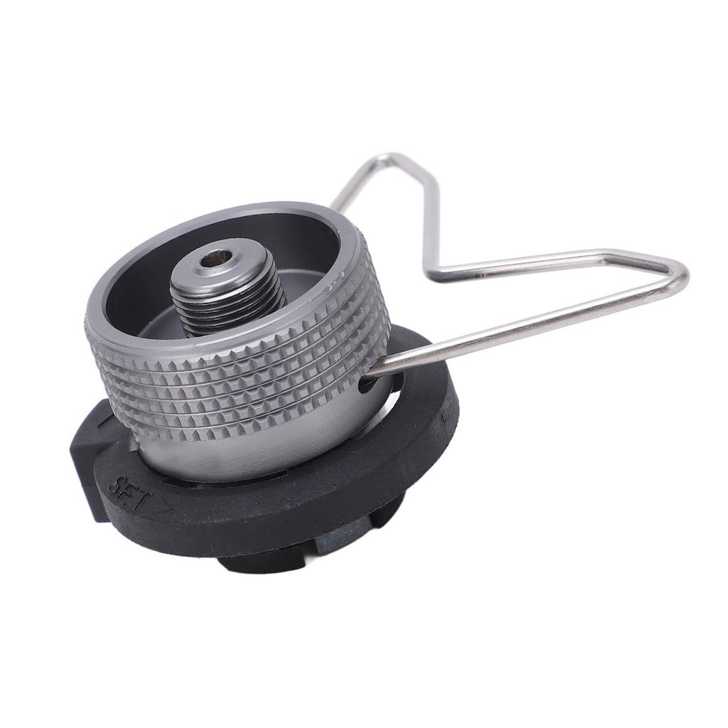 Camping Grill Gas Stove Adapter Aluminum Alloy Butane Gas Stove Adapter with Bracket IPB Converter