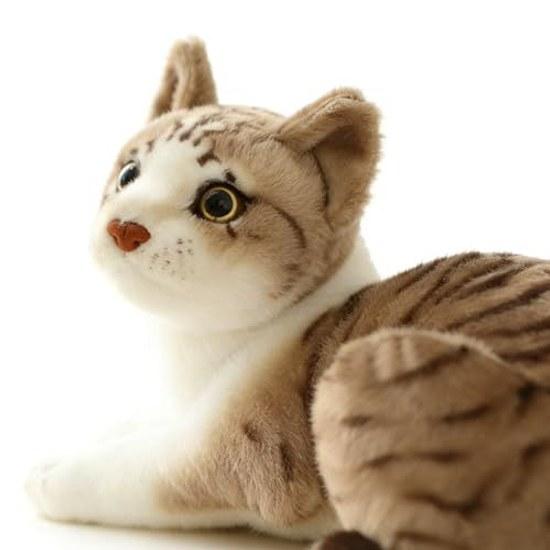 GUDVES Siamese Cat Plush Toy Short-haired Realistic Gift Children 30.5cm (B)