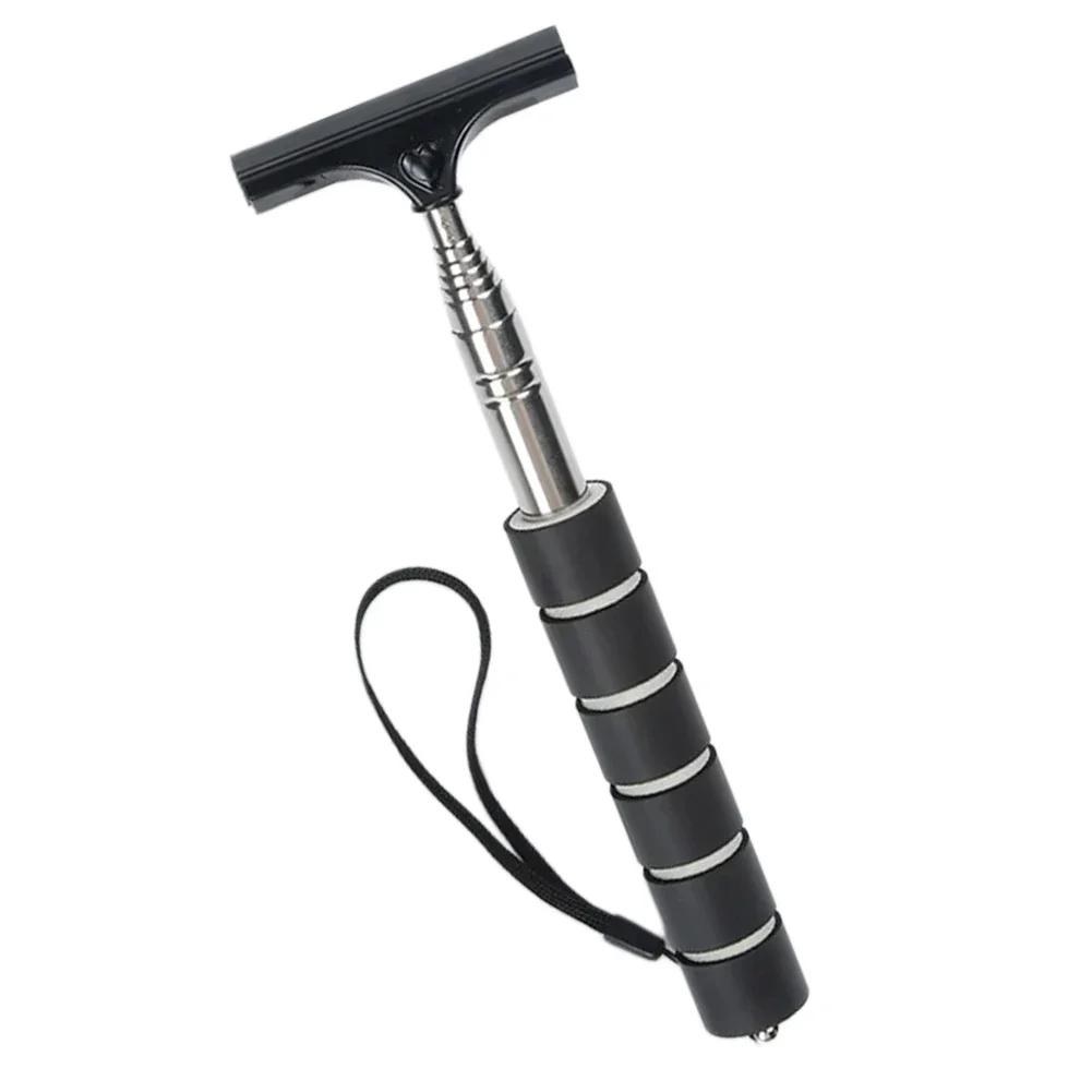 Telescopic Car Rearview Side Mirror Squeegee Glass Cleaning Tool For Window Cleaning Brush Handheld Wiper Scraper