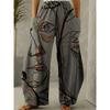 Women's Fall And Winter Pants Exquisite Three-dimensional Abstract Human Face Printing Pants Casual Versatile Street Pants