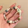 Handmade Ceramic Conch Starfish Beaded Bracelet For Women Girls Cartoon Ocean Theme Charm Bracelets Summer Beach Party Jewelry