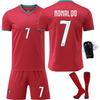 Echipament Acasă Portugalia 2026: Tricou Ronaldo #7 și Fernandes #8 pentru Copii