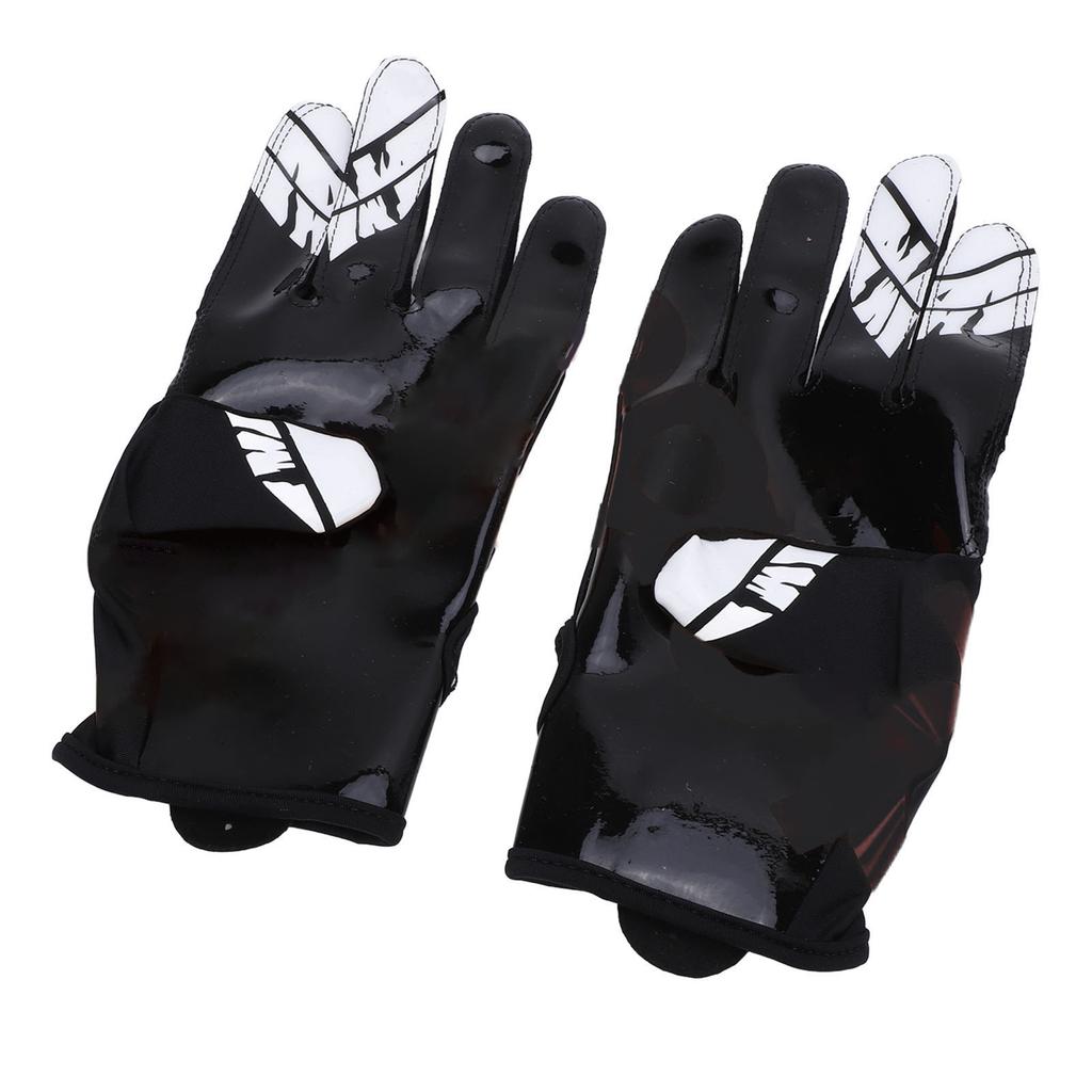 Baseballové rukavice, protiskluzové silikonové, strečové, prodyšné, americké fotbalové rukavice pro sport, velikost XL