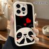 Phone Case: 2D Flat, Suitable for iPhone 18 17 16 15 14 13 12Pro Protective Case, Cartoon Panda, Perfect Christmas and Halloween Holiday Gift
