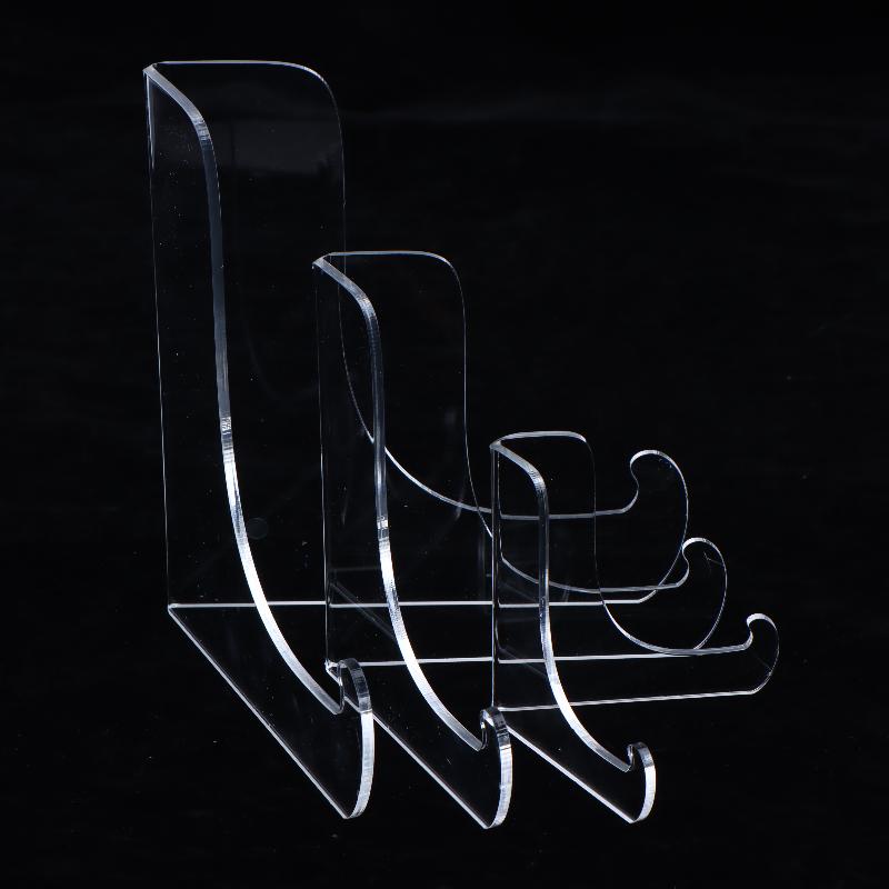 Acrylic Book Stand for Desk Transparent Shallow Support Display Easel Multipurpose Tablet Holder for Study and Reading Nooks