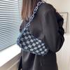 Chessboard Chain Handbags Contrast Color Shoulder Bag Fashion Plaid Underarm Bag  Streetwear
