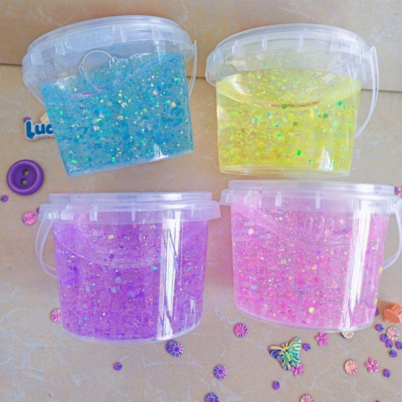Crystal Clear Non-Sticky Bubbly Slime Toy for Kids - Internet Celebrity Kindergarten Style