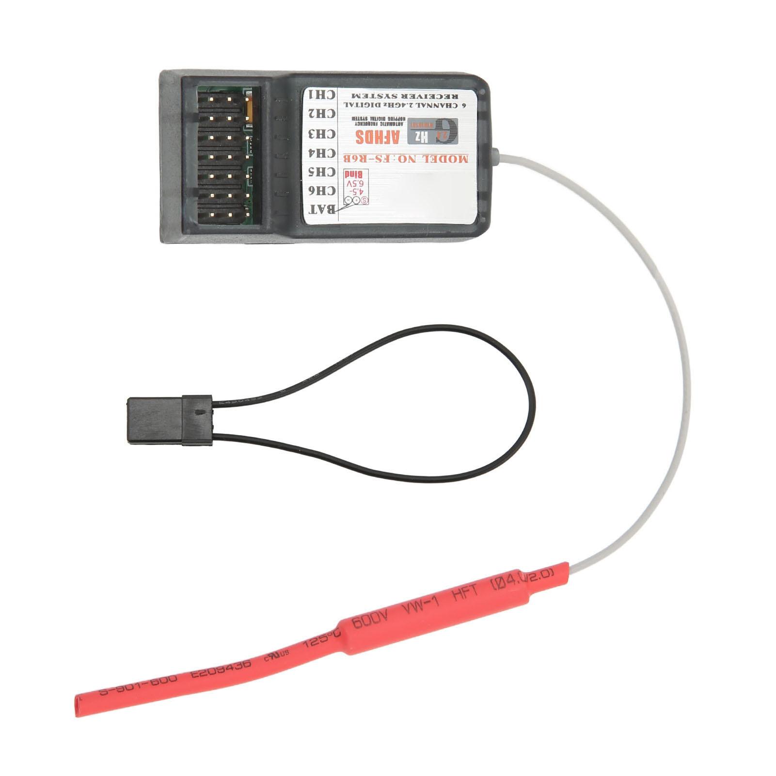 

FS R6B 2.4Ghz 6CH RC Receiver for FlySky I6 I10 TH9X FS CT6B FS T6 RC Transmitter Replacement Receiver