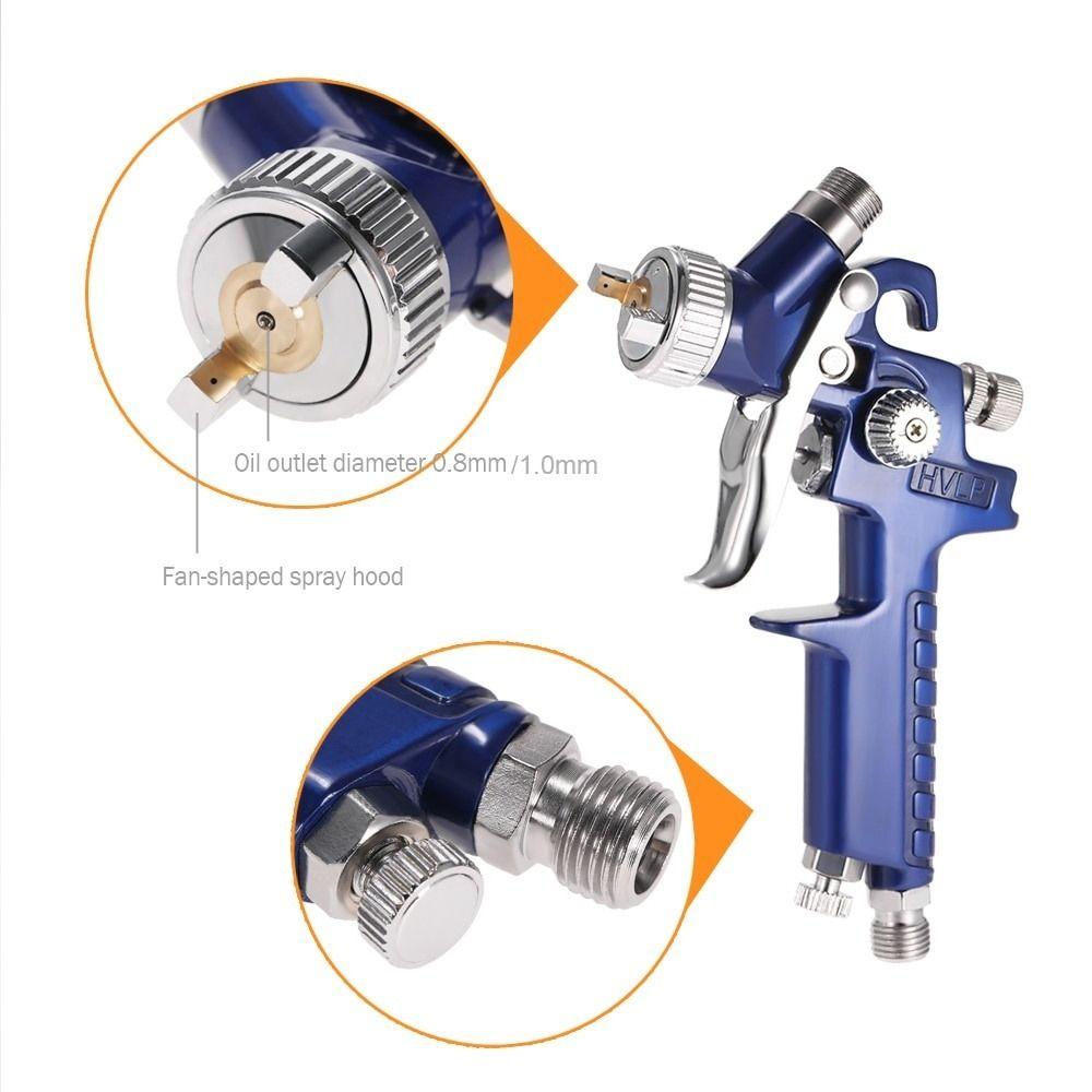 Low Pressure Air Spray Tool 0.8 Mm /1.0 Mm Nozzle Mini Air Paint Spray Tool HVLP Spray Tool  Repair