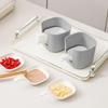 7PCS/SET Stackable Dipping Dish Set with Storage Rack Seasoning Dish Food Container Set Home Party